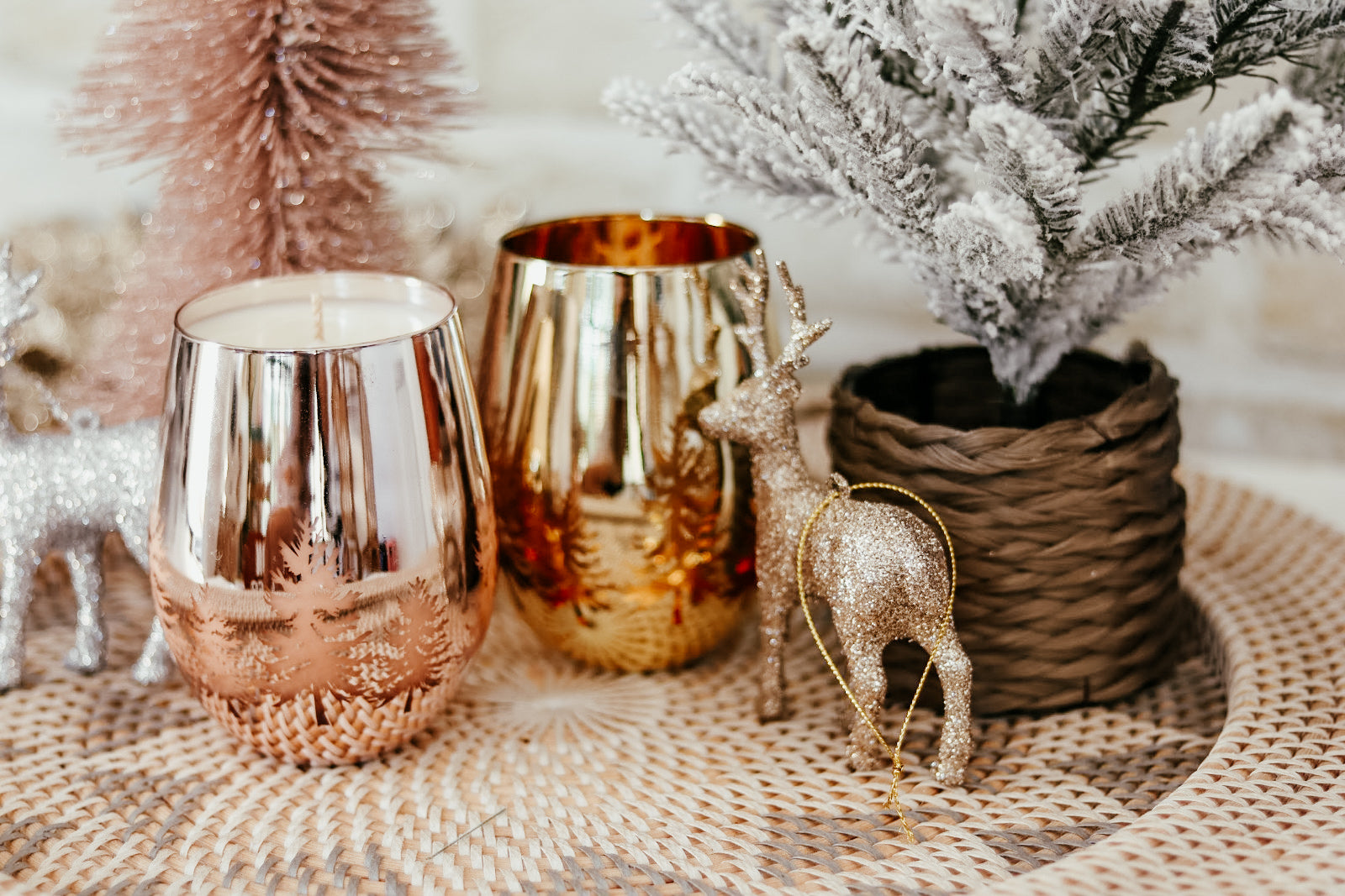 Xmas Tree Luxe Soy Candle | GOLD