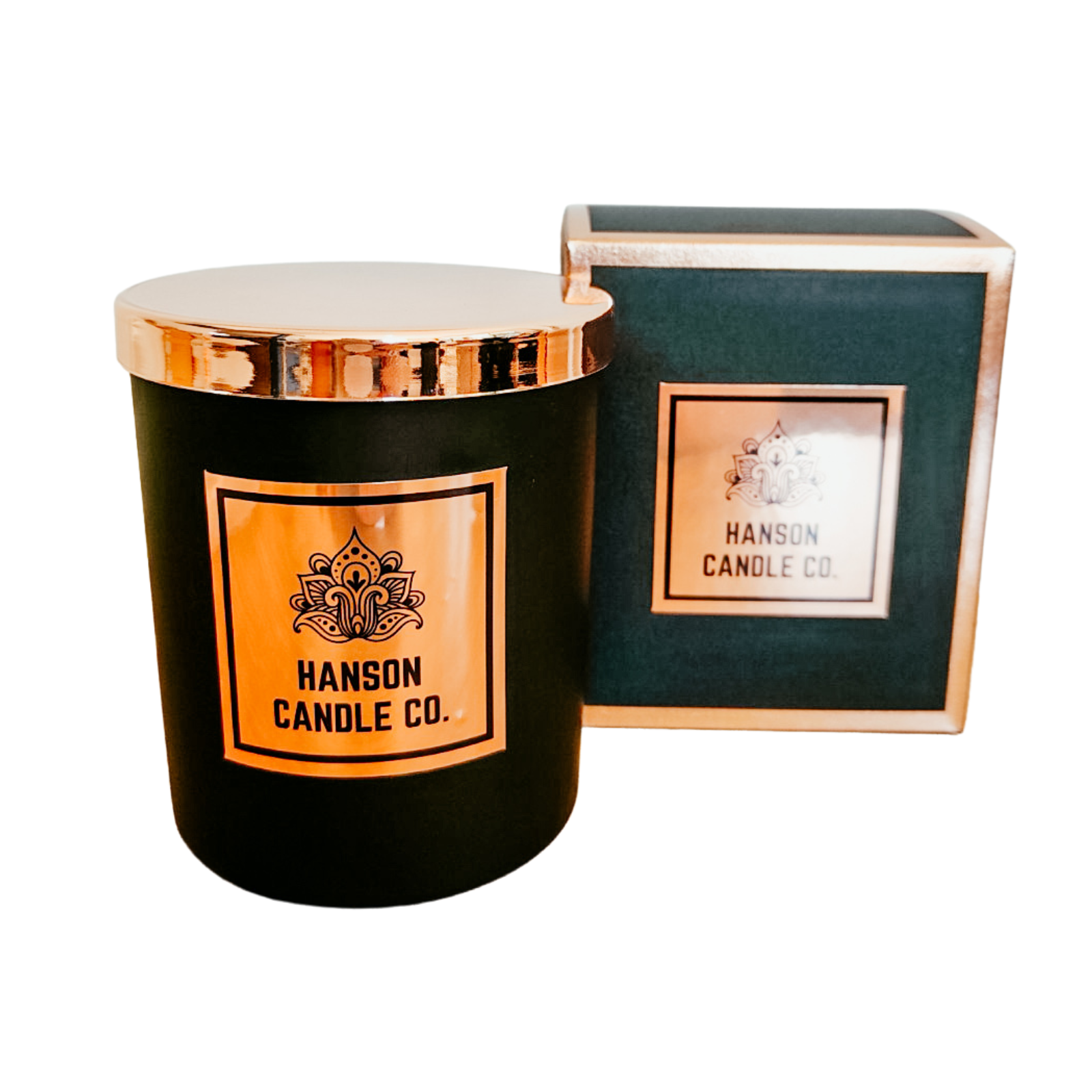 Lila Matte Jar Candle | BLACK & ROSE GOLD