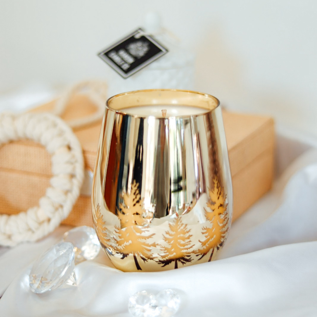 Xmas Tree Luxe Soy Candle | GOLD