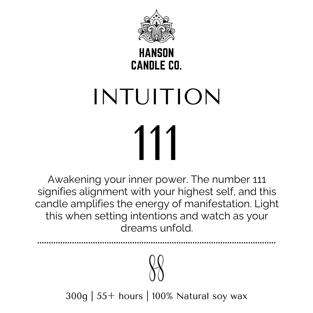 Angel Number Candle + Refill Pack | 111 INTUITION