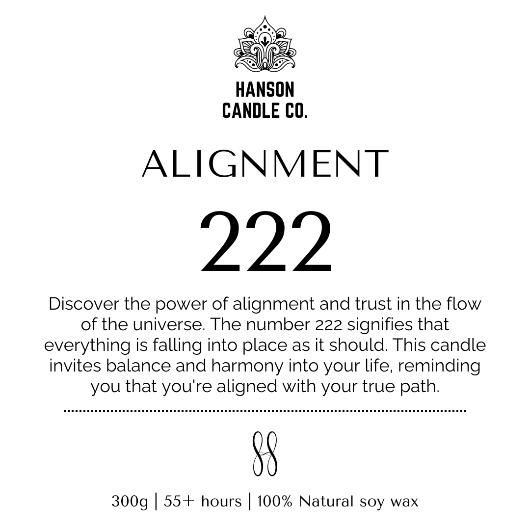 Angel Number Candle + Refill Pack | 222 ALIGNMENT