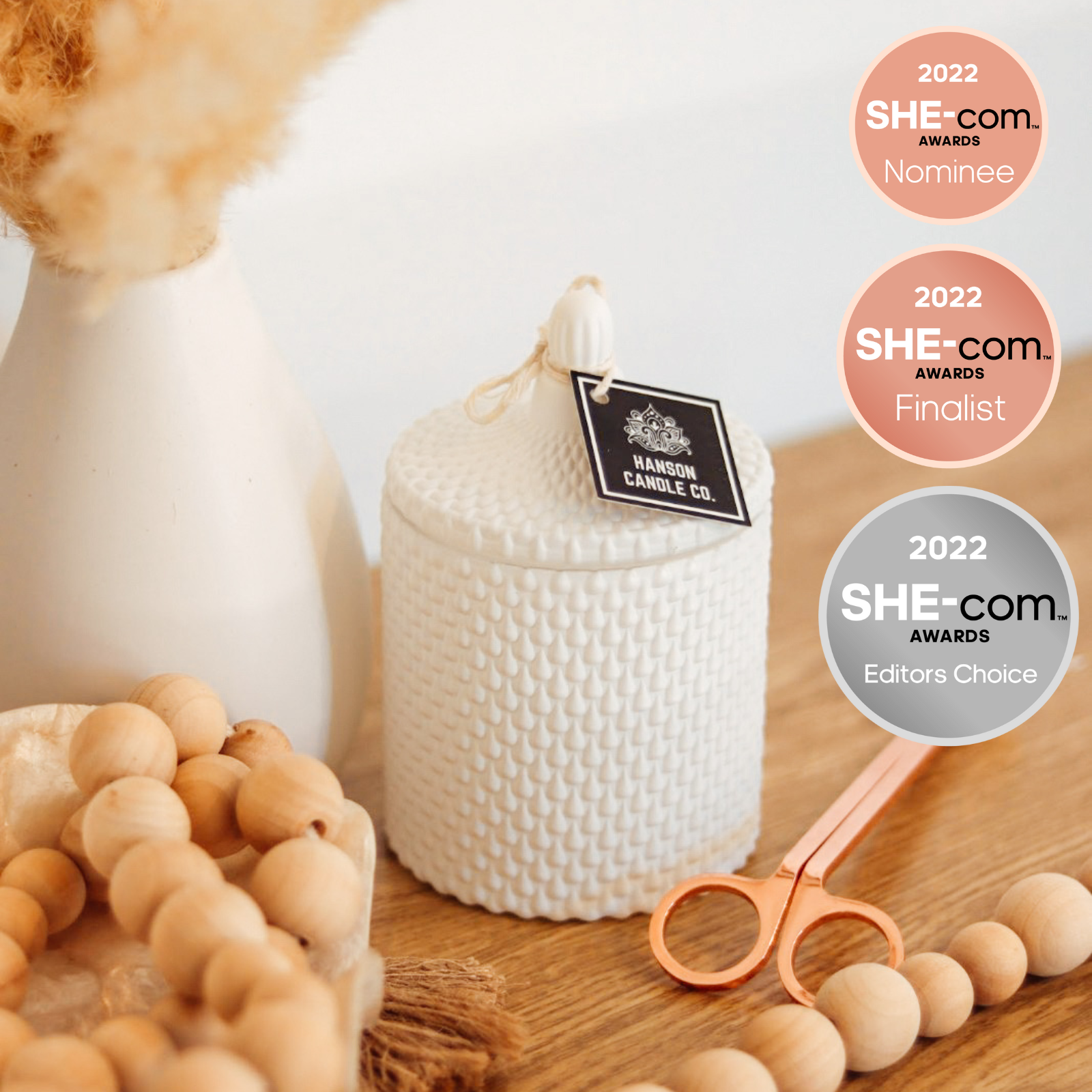 Statement Jar Candle | WHITE - READY MADE