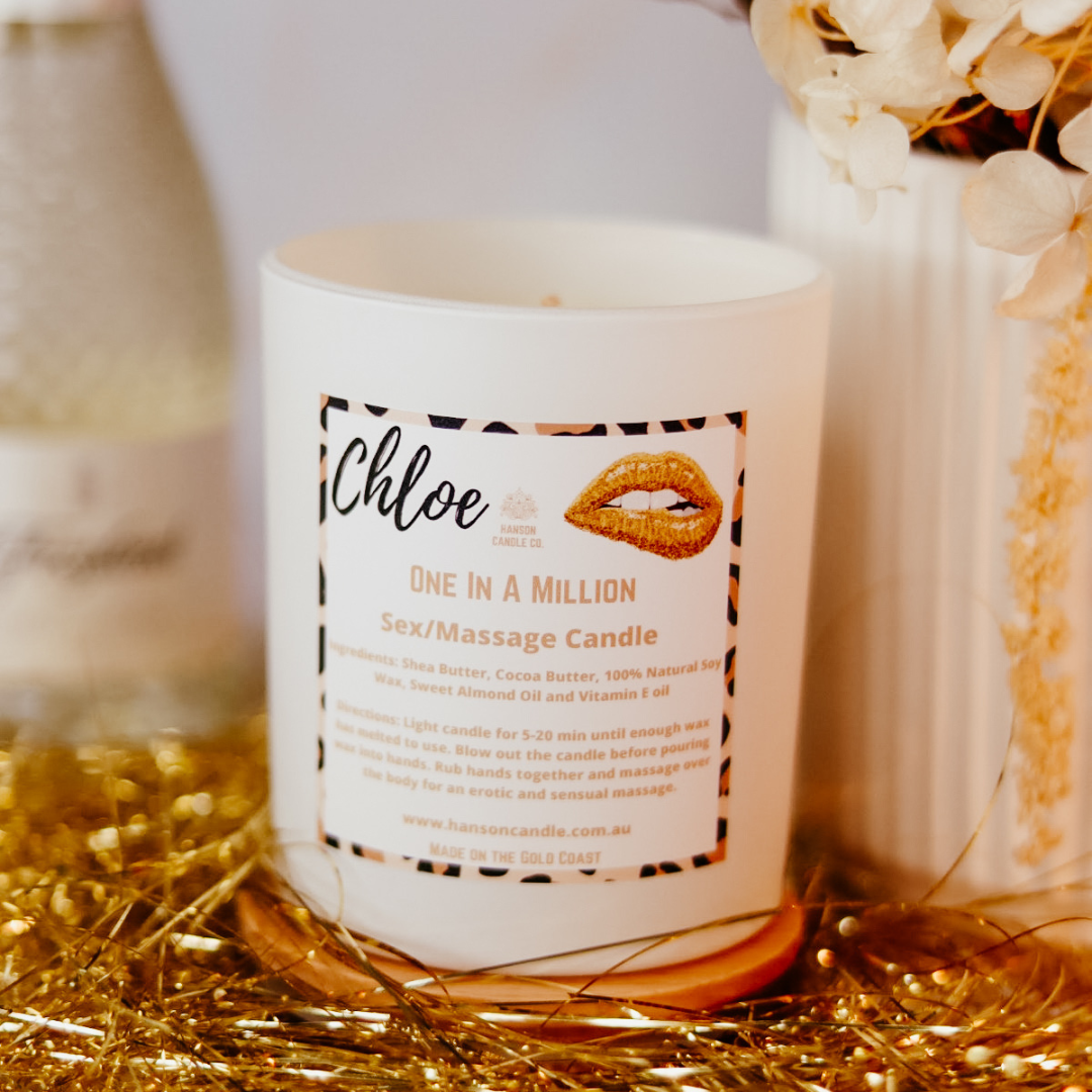 LIMITED EDITION "Chloe" Massage Candle - One in a million