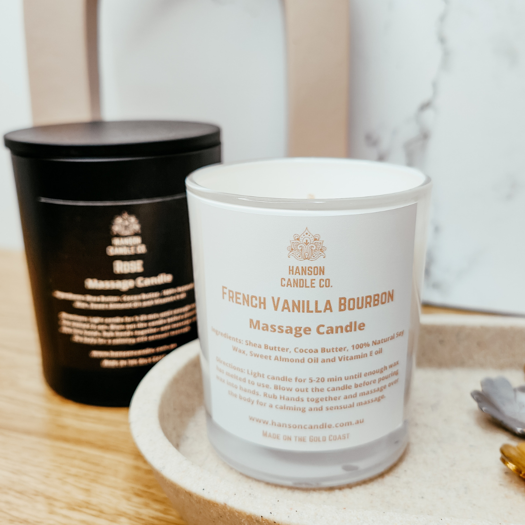 MINI Sensual Massage Oil Candle - White