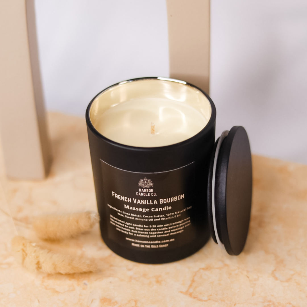 Sensual Massage Candle - Matte Black