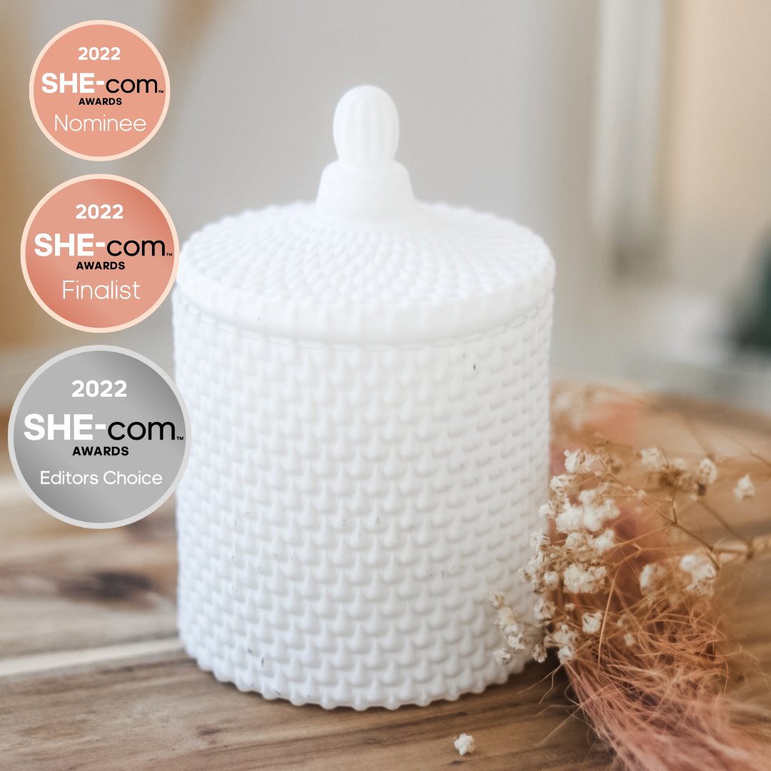 Statement Jar Candle | WHITE - READY MADE