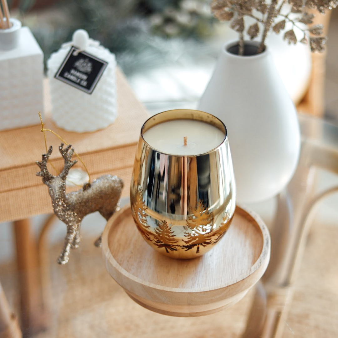 Xmas Tree Luxe Soy Candle | GOLD